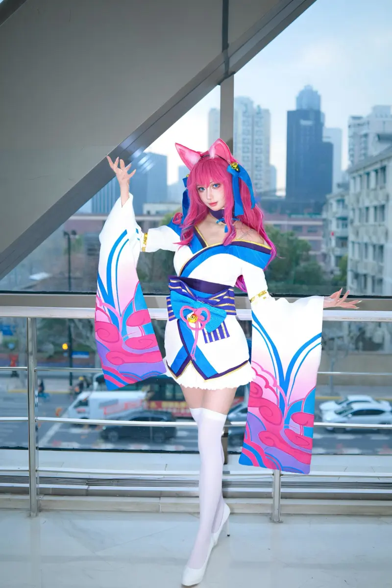 NBA直播-阿狸cos：晚上好，国服自定义对线阿狸
